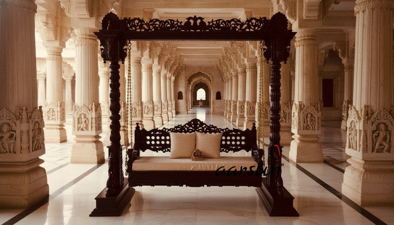 Maharani Inspired Elegant Wooden Jhoola